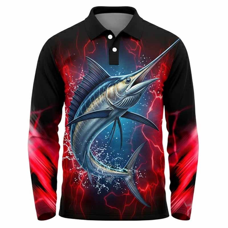 Long-sleeve performance fishing shirt