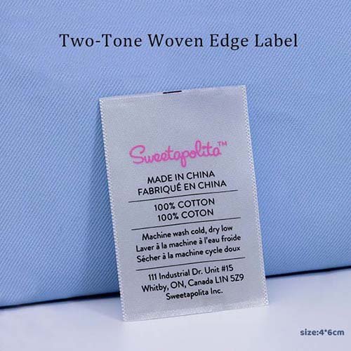 Two-Tone Woven Edge Label
